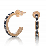 Серьги из серебра 925* с кристаллами Сваровски. Вес 2.74 гр.