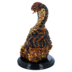 300722-НП Скульптура Янтарная "КОБРА"