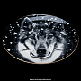 Декоративная тарелка "Тотем. Волк" Форма Эллипс-2. ИФЗ, фотография 3. Интернет-магазин ЛАВКА ПОДАРКОВ