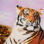 Картина янтарная "Тигр" 70х100 см, фотография 2. Интернет-магазин ЛАВКА ПОДАРКОВ