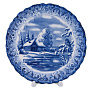 Тарелка декоративная "Зима". Гжель, фотография 4. Интернет-магазин ЛАВКА ПОДАРКОВ