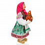 Коллекционная кукла ручной работы "Девочка с курицей", фотография 2. Интернет-магазин ЛАВКА ПОДАРКОВ