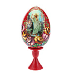 0063492 Яйцо пасхальное  "ВОСКРЕСЕНИЕ ХРИСТОВО" на подставке 7*15см