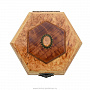 Шкатулка из карельской березы шестигранная, фотография 1. Интернет-магазин ЛАВКА ПОДАРКОВ
