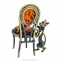 Статуэтка с янтарем "Кот и мышка на стуле", фотография 4. Интернет-магазин ЛАВКА ПОДАРКОВ