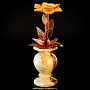 Сувенир "Роза в вазе" (янтарь, оникс), фотография 3. Интернет-магазин ЛАВКА ПОДАРКОВ