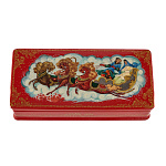 Шкатулка с художественной росписью "Тройка"