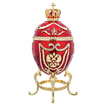 202703 Традиции ФАБЕРЖЕ Сувенир ЯЙЦО Пасхальное красное Е05-5-05