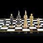 Шахматы из камня с бронзовыми фигурами. Златоуст 40х40 см, фотография 5. Интернет-магазин ЛАВКА ПОДАРКОВ