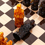 Шахматный ларец с янтарными фигурами "Рыцари", фотография 6. Интернет-магазин ЛАВКА ПОДАРКОВ