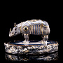 Скульптура "Носорог" (серебро 925*), фотография 2. Интернет-магазин ЛАВКА ПОДАРКОВ