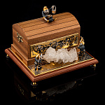 0026846 Златоуст  ЛАРЕЦ "СОКРОВИЩА ГНОМОВ" чернение, позолота, в П/У