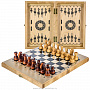 Деревянные шахматы-шашки-нарды "3-в-1", фотография 1. Интернет-магазин ЛАВКА ПОДАРКОВ