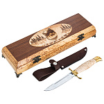 202868 Сувеирный НОЖ в шкатулке КАРЕЛИЯ , карельская береза