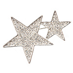 Брошь со стразами "Звезды"