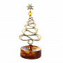 Статуэтка с янтарем "Новогодняя елка", фотография 2. Интернет-магазин ЛАВКА ПОДАРКОВ