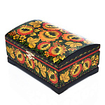 0064729/20*14см Хохлома Шкатулка-сундучок  С1655  Р21