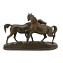 Скульптура из бронзы "Лошади. Нежность", фотография 3. Интернет-магазин ЛАВКА ПОДАРКОВ