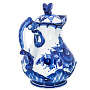 Кувшин "Подарочный". Гжель, фотография 3. Интернет-магазин ЛАВКА ПОДАРКОВ