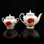Чайный сервиз на 6 персон "Маки". Форма Весенняя-2. ИФЗ, фотография 3. Интернет-магазин ЛАВКА ПОДАРКОВ