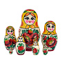 Матрешка Семеновская "Россиянка" 7 мест, фотография 1. Интернет-магазин ЛАВКА ПОДАРКОВ