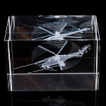 Лазерная графика. Куб "Вертолет ударный"