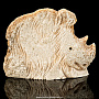 Скульптура из кости кита "Носорог", фотография 1. Интернет-магазин ЛАВКА ПОДАРКОВ