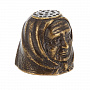 Наперсток бронзовый "Старуха в платке", фотография 1. Интернет-магазин ЛАВКА ПОДАРКОВ
