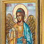 Икона на перламутре "Ангел Хранитель" 16 х 18 см, фотография 3. Интернет-магазин ЛАВКА ПОДАРКОВ