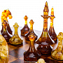 Шахматный ларец из капа с фигурами из янтаря "Эстетика", фотография 10. Интернет-магазин ЛАВКА ПОДАРКОВ