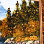 Янтарная картина "Пейзаж № 7" 28х20 см, фотография 3. Интернет-магазин ЛАВКА ПОДАРКОВ