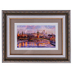 0072658 КАРТИНА НА ПЕРЛАМУТРЕ "ВЕЧЕРНЯЯ МОСКВА" 40*30 см