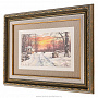 Картина на перламутре "Зимний пейзаж" 42х32 см, фотография 2. Интернет-магазин ЛАВКА ПОДАРКОВ