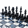 Шахматы с перламутром и фигурами из хрусталя 45х45 см, фотография 2. Интернет-магазин ЛАВКА ПОДАРКОВ