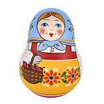 0072136  Сувенир НЕВАЛЯШКА С ЛУКОШКОМ голубая