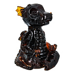 0076628 Янтарь Скульптура ДРАКОН-10 темн  75*65 мм