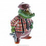 Фарфоровая статуэтка "Крокодил-мафиози", фотография 1. Интернет-магазин ЛАВКА ПОДАРКОВ