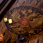 Нарды янтарные "Герб РФ. ФСБ" 46х23 см, фотография 4. Интернет-магазин ЛАВКА ПОДАРКОВ