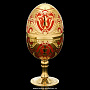 Пасхальное яйцо-рюмка с эмалью. Златоуст, фотография 1. Интернет-магазин ЛАВКА ПОДАРКОВ