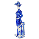 -0,75л-коб Фарфор ШТОФ "Незнакомка" в кобальте  0,75л 5088