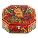 6790/17*16 кр Хохлома Шкатулка ВОСЬМИУГОЛЬН.  Р 30 Н 0549