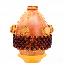 Яйцо пасхальное из янтаря "Сетка", фотография 2. Интернет-магазин ЛАВКА ПОДАРКОВ