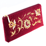 -2090000013641 Очечник тк.бархат Мод 249-1 Рис 1200-1 А разм 10*19*2 /тк.бархат бордовый /4.2