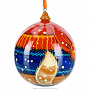 Новогодний елочный шар "Кошечка с шарами", фотография 4. Интернет-магазин ЛАВКА ПОДАРКОВ