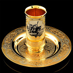 0036534 Златоуст НАБОР "ГИЛЬЗА":стопка-гильза с тарелочкой В П/У