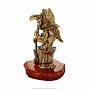Статуэтка с янтарем "Баба Яга в ступе", фотография 3. Интернет-магазин ЛАВКА ПОДАРКОВ