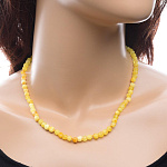 0039855/23-10,2 Янтарь натуральный Бусы необработанный шар, мелкие