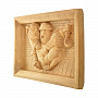 Деревянное резное панно "Трое" 39х26 см, фотография 2. Интернет-магазин ЛАВКА ПОДАРКОВ
