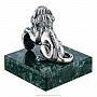 Статуэтка на подставке из змеевика "Лев". Серебро 925*, фотография 4. Интернет-магазин ЛАВКА ПОДАРКОВ