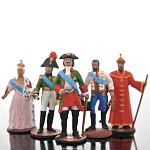 0020660 Оловянная миниатюра ПН 5 фигур  "Русские цари "